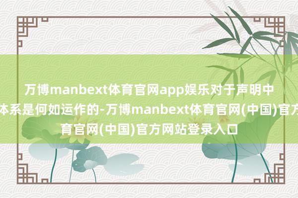 万博manbext体育官网app娱乐　　对于声明中的全链路管控体系是何如运作的-万博manbext体育官网(中国)官方网站登录入口