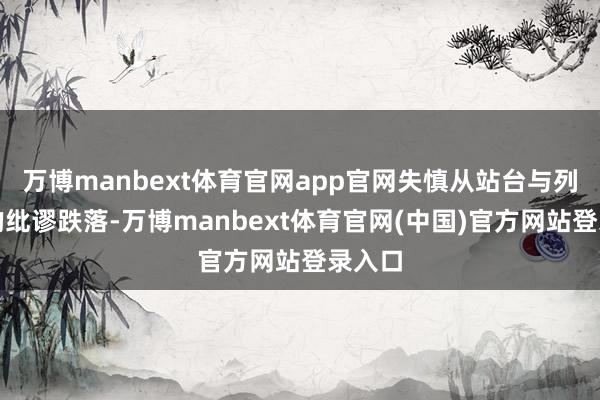 万博manbext体育官网app官网失慎从站台与列车间的纰谬跌落-万博manbext体育官网(中国)官方网站登录入口