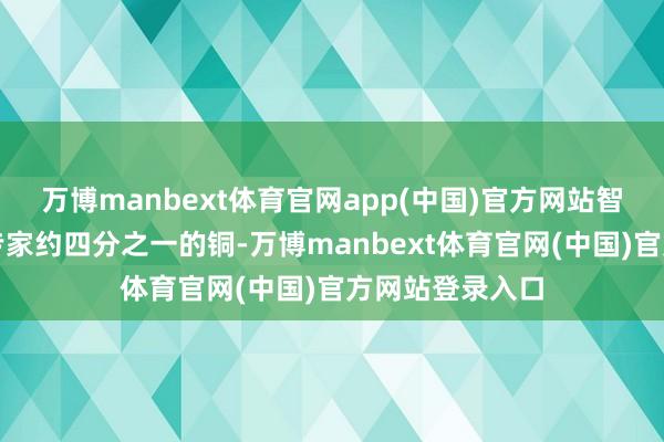 万博manbext体育官网app(中国)官方网站智利一国就孝顺专家约四分之一的铜-万博manbext体育官网(中国)官方网站登录入口